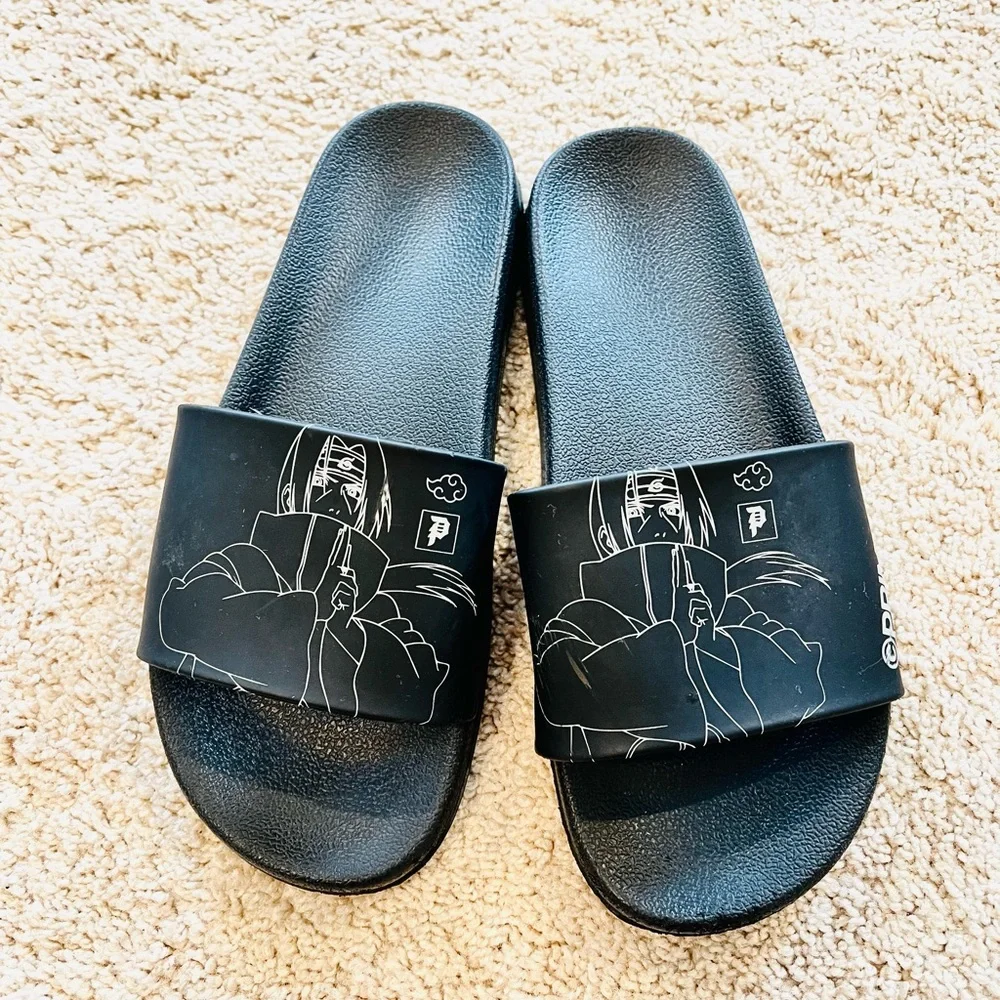 Primitive Naruto Shippuden black sandals Size 9